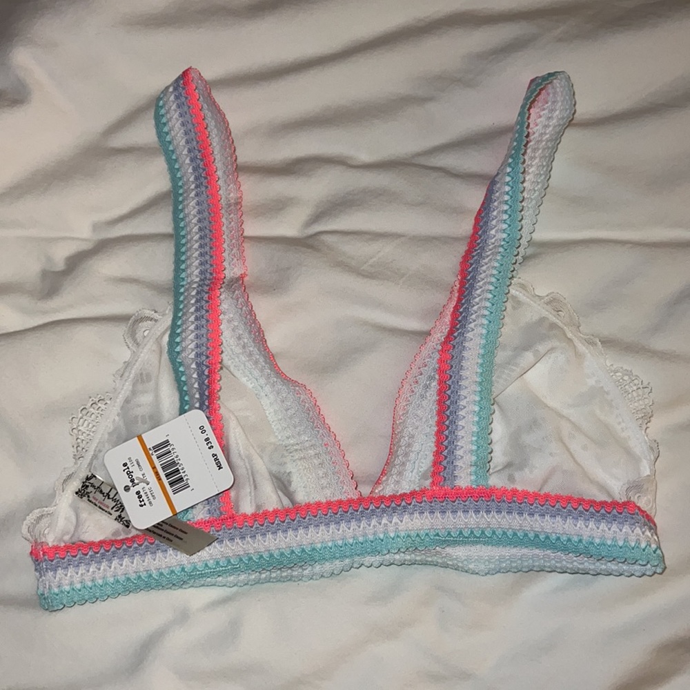 BNWT Free People Optic White Mika Brallete - Picture 2 of 2